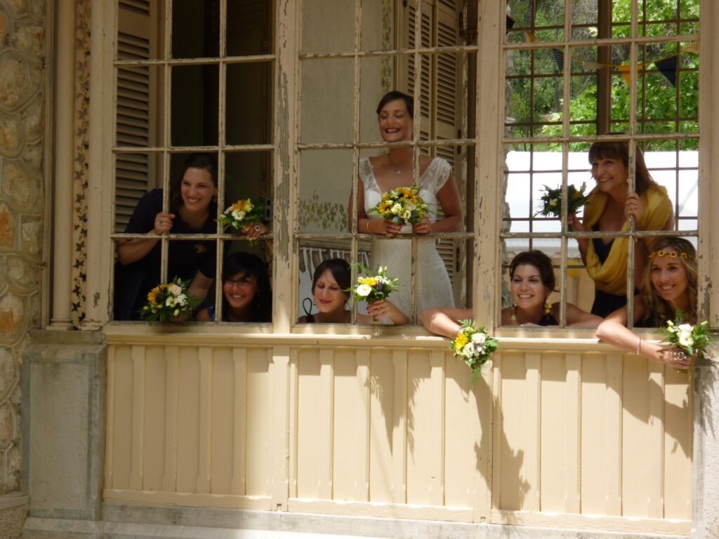 Bride and Bridal party at a worldwide destination location.